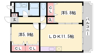 明石駅 バス19分  長畑東下車：停歩2分 1階の物件間取画像